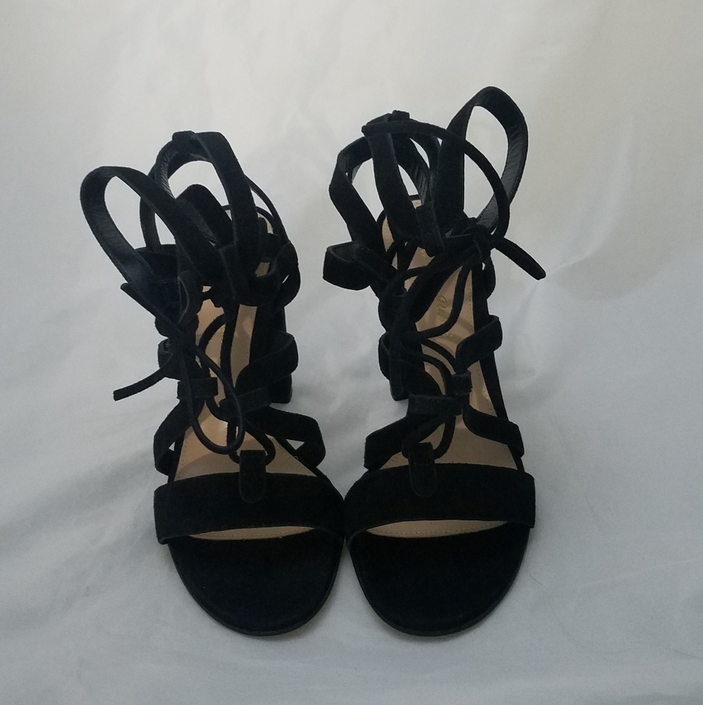 Gianvito rossi gladiator suede sandals black 36. No box. - Picture 3 of 5